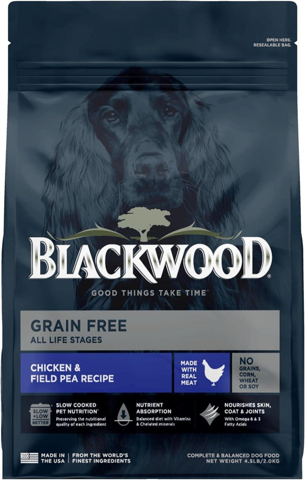 Blackwood Croquettes sans céréales au poulet et pois de champ pour chiens