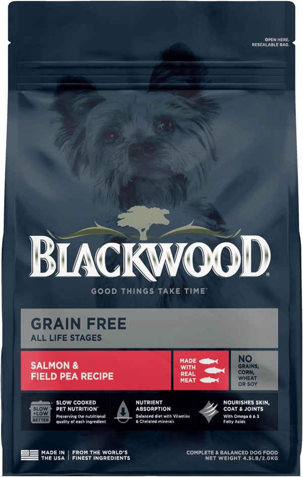 Blackwood Croquettes sans céréales au saumon et pois de champ pour chiens