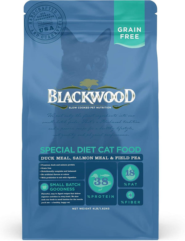 Blackwood Special Diet Duck Meal, Salmon Meal & Field Pea Grain-Free Dry Cat Food