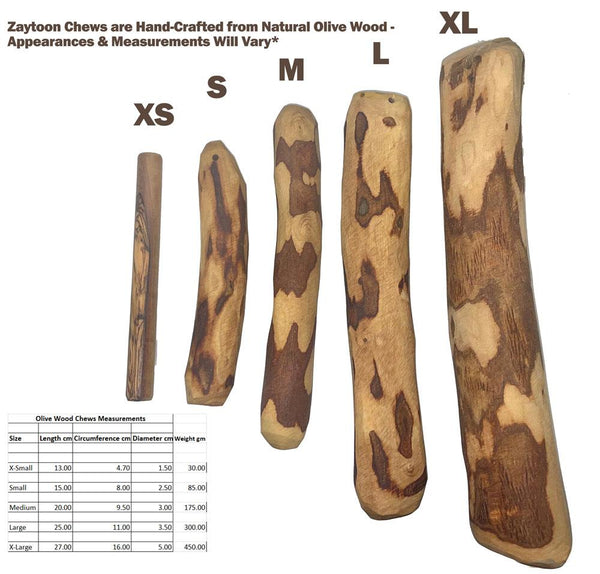 Zaytoon Olive Wood Chew Dog Toy