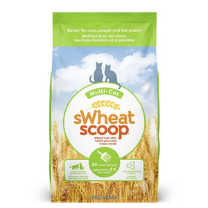 sWheat Scoop Litière pour chats naturelle en blé Multi-Chat à agglomération rapide