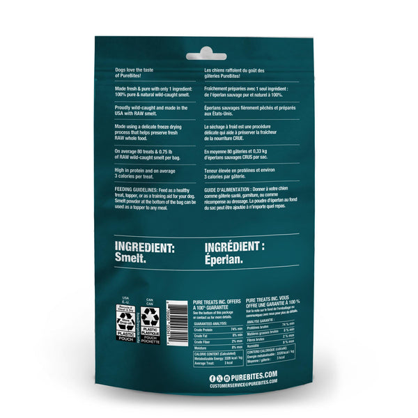 PureBites Wild Smelt Freeze-Dried Dog Treats