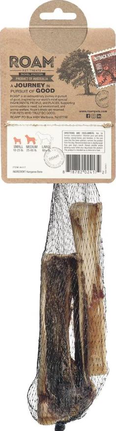Roam Kanga Chew Friandises pour chien os de jarret et rotule de kangourou Outback