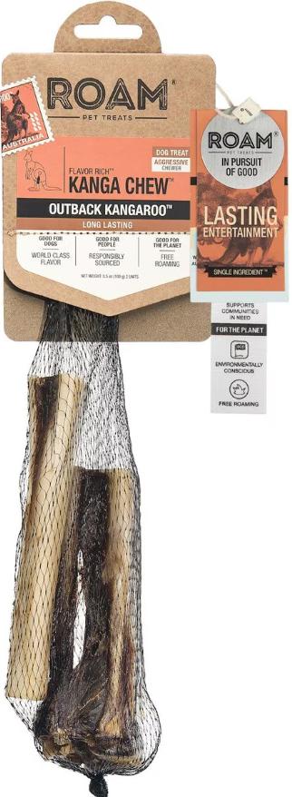Roam Kanga Chew Friandises pour chien os de jarret et rotule de kangourou Outback