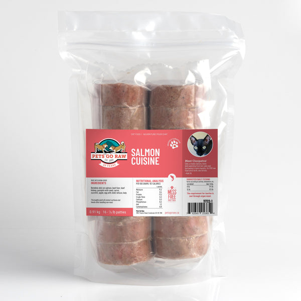 Pets Go Raw Cuisine Salmon surgelée pour chats