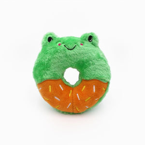 ZippyPaws Donutz Buddies Frog Dog Toy