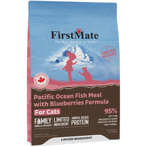 FirstMate Limited Ingredient Diet Pacific Ocean Fish Meal with Blueberries Grain-Free Dry Cat Food