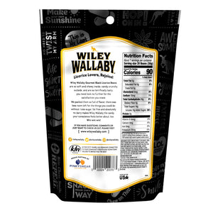 Wiley Wallaby Black Licorice Beans Candy