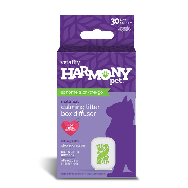 Vetality Harmony Diffuseur calmant pour bac à litière pour chats