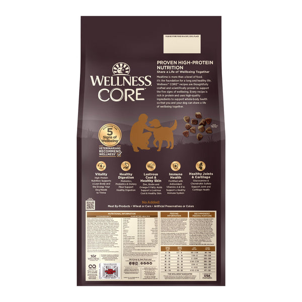 Wellness CORE Nourriture sèche pour chien sans céréales Gibier sauvage