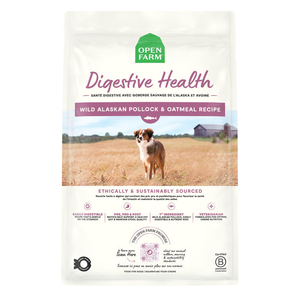 Open Farm Digestive Health Wild Alaskan Pollock & Oatmeal Recipe Dry Dog Food