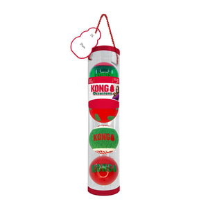 KONG Holiday Occasions Balls Dog Toy, Medium