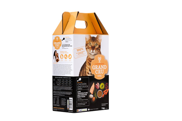 CaniSource Grand Cru Poulet & Canard sans grains déshydratées pour chats