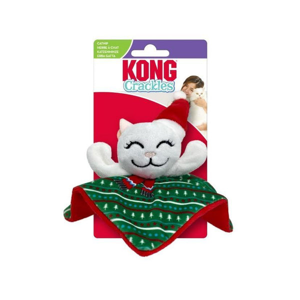 KONG Jouet pour chat Holiday Crackles Santa Kitty