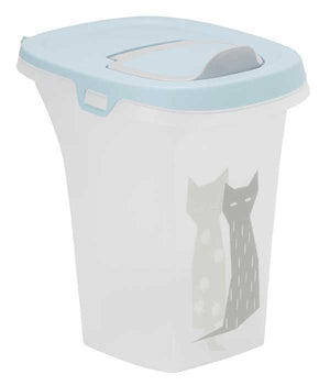 Moderna Trendy Story Cat Food Storange Container, Maasai Blue