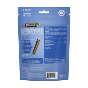 N-Bone Get Naked Calming Health Dental Stick Dog Treats, Large