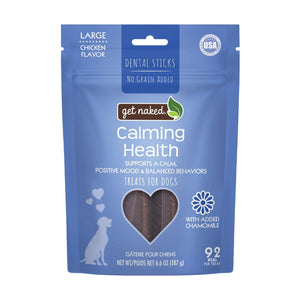N-Bone Get Naked Calming Health Dental Stick Dog Treats, Large