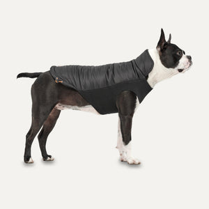 Goo-eez Mock Neck Signature Wrap Dog Jacket, Black