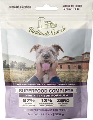 Badlands Ranch Superfood Complete Lamb & Venison Gently Air-Dried Dog Food (CA)