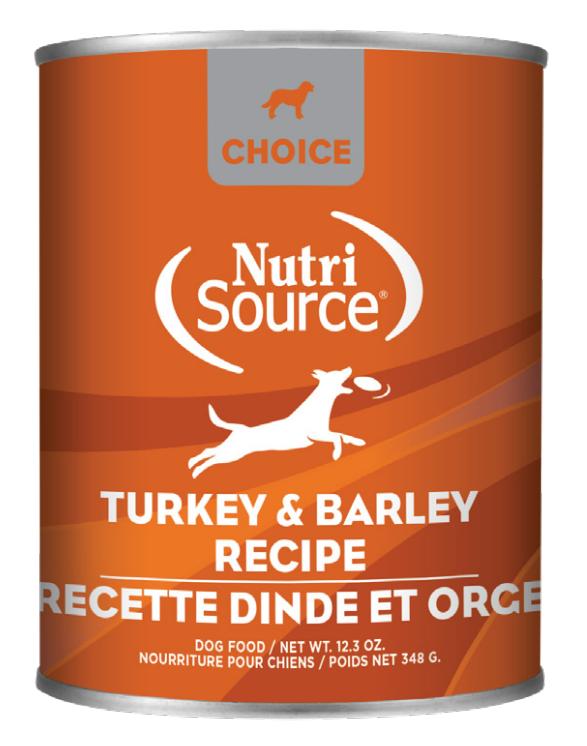 NutriSource Choice Dinde & Orge Pâté pour chiens en conserve