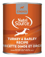 NutriSource Choice Dinde & Orge Pâté pour chiens en conserve