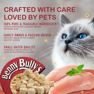 Benny Bully's Chicken Breast Chops Freeze-Dried Cat Treats