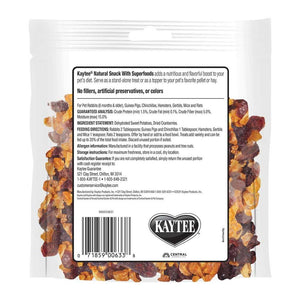 Kaytee Friandises naturelles avec superaliments Patate douce & Canneberge pour petits animaux
