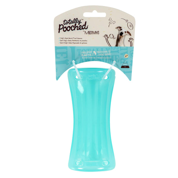 Messy Mutts Jouet pour chien barre de jeu Stuff'n Shake Totally Pooched, turquoise