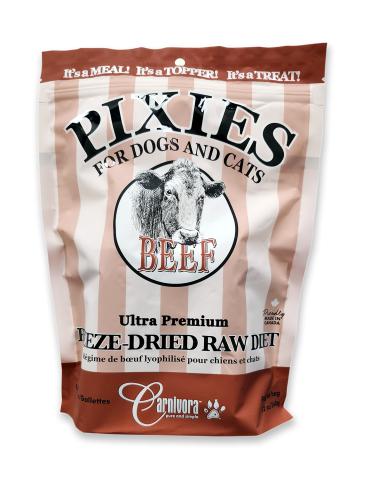 Carnivora Pixies Bœuf Nourriture crue lyophilisée pour chiens et chats