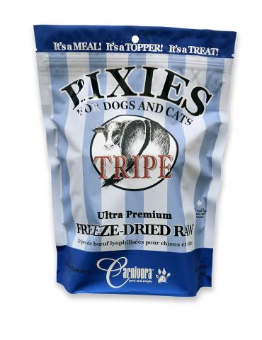 Carnivora Pixies Tripes de bœuf Nourriture crue lyophilisée pour chiens et chats