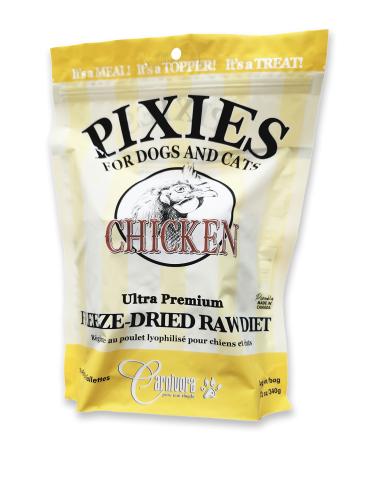 Carnivora Pixies Poulet Nourriture crue lyophilisée pour chiens et chats