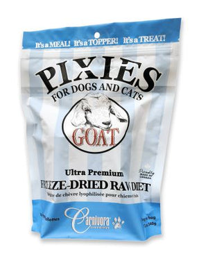 Carnivora Pixies Chèvre Nourriture crue lyophilisée pour chiens et chats