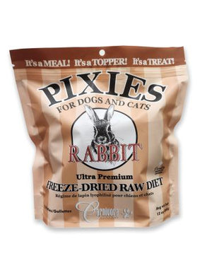 Carnivora Pixies Lapin Nourriture crue lyophilisée pour chiens et chats