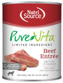 PureVita Limited Ingredient Beef Entree Wet Dog Food Can