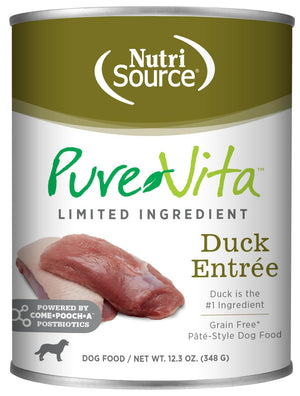 PureVita Limited Ingredient Duck Entree Wet Dog Food Can