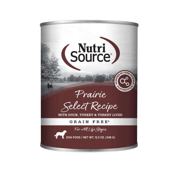 NutriSource Recette Prairie Select Sans céréales Pâtée pour chiens en boîte