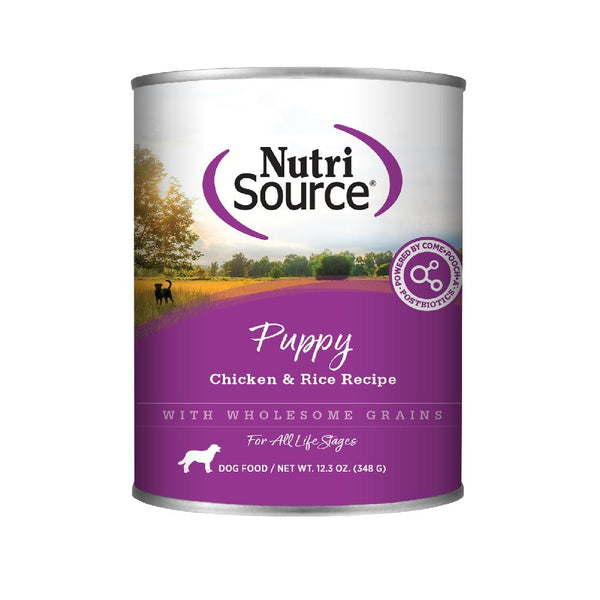 NutriSource Recette Poulet et riz pour chiots Pâtée pour chiens en boîte