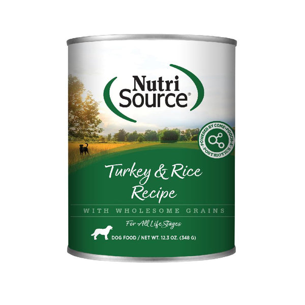 NutriSource Recette Dinde & Riz Nourriture humide pour chiens en boîte