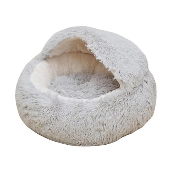 PetPals Nid Igloo pour animaux, Gris perle