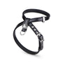 MyFamily Saint Tropez X-Harness in Synthetic Fiber for Dogs, Black