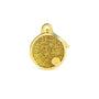 MyFamily Shine Glitter Circle Pet ID Tag, Gold