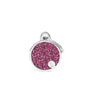 MyFamily Shine Glitter Circle Pet ID Tag, Pink