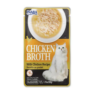 INABA Chicken Broth with Chicken Recipe Side Dish for Cats