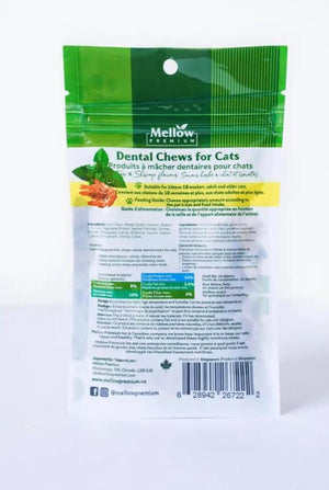 Mellow Premium Dental Chews Catnip & Shrimp Cat Treats
