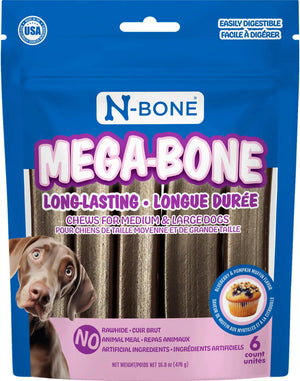 N-Bone Mega-Bone Friandises muffins myrtille & citrouille pour chiens