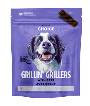 NutriSource Choice Grillin' Grillers Beef Dog Treats