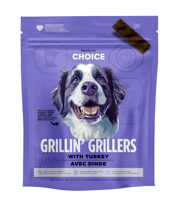 NutriSource Choice Grillin' Grillers Friandises à la dinde pour chiens