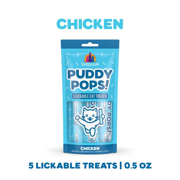 Weruva Cat Puddy Pops Chicken Lickable Cat Treats
