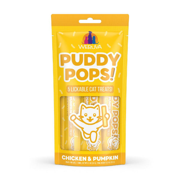 Weruva Cat Puddy Pops Chicken & Pumpkin Lickable Cat Treats