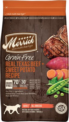 Merrick Grain-Free Real Texas Beef + Sweet Potato Recipe Dry Dog Food